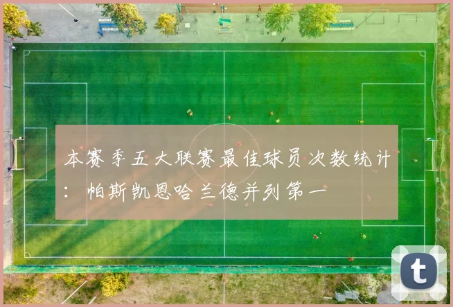 本赛季五大联赛最佳球员次数统计：帕斯凯恩哈兰德并列第一